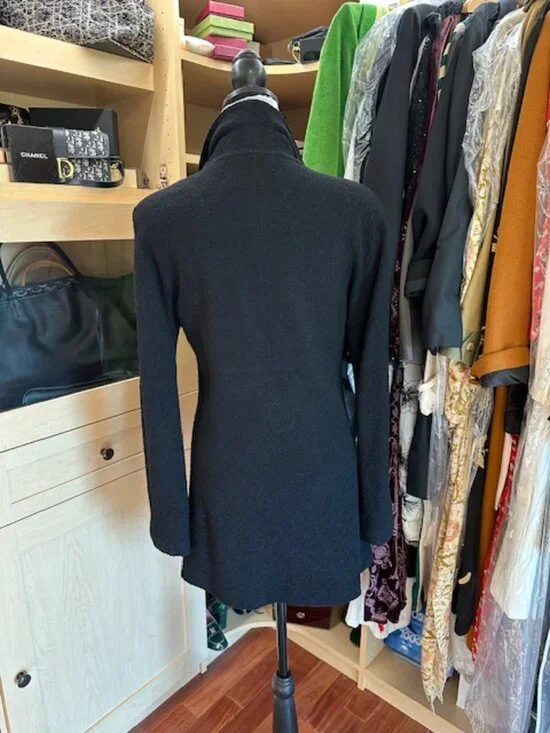 Karl Lagerfeld Black Vintage Blazer Size 36 - Picture 4 of 7